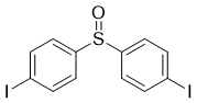 structure of CAS# 647829-43-4, 双(4-碘苯基)亚砜