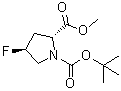 CAS # 647857-39-4, 4-(4S)-Fluoropyrrolidine-1,2-(R)-dicarboxylic acid 1-tert-butyl ester 2-methyl ester