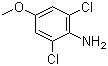 structure of CAS# 6480-66-6, 2,6-二氯-4-甲氧基苯胺