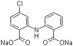 structure of CAS# 64808-48-6, 氯苯扎利二钠