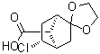 CAS # 64812-08-4, (1alpha,4alpha,5alpha,7S*)-(-)-5-Chloro-spiro[bicyclo[2.2.1]heptane-2,2'-[1,3]dioxolane]-7-carboxylic acid