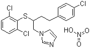 structure of CAS# 64872-77-1, Butoconazole nitrate