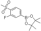 structure of CAS# 648904-85-2, 3-氟-4-(甲磺酰基)苯硼酸频哪醇酯