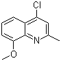 4-氯-8-甲氧基-2-甲基喹啉分子结构 (CAS 64951-58-2)