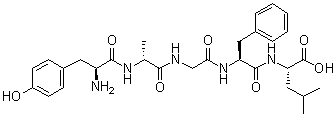 CAS 登录号：64963-01-5, L-酪氨酰-D-丙氨酰甘氨酰-L-苯丙氨酰-L-亮氨酸