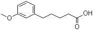 structure of CAS# 6500-64-7, 3-Methoxybenzenepentanoic acid