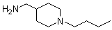 structure of CAS# 65017-57-4, 1-Butyl-4-piperidinemethanamine