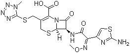 CAS # 65085-01-0, Cefmenoxime, (6R-(6alpha,7beta(Z)))-7-(((2-Amino-4-thiazolyl)(methoxyimino)acetyl)amino)-3-(((1-methyl-1H-tetrazol-5-yl)thio)methyl)-8-oxo-5-thia-1-azabicyclo(4.2.0)oct-2-ene-2-carboxylic acid
