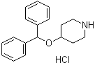 4-(Diphenylmethoxy)piperidine hydrochloride molecular structure (CAS 65214-86-0)
