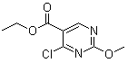 structure of CAS# 65269-18-3, 4-Chloro-2-methoxypyrimidine-5-carboxylic acid ethyl ester