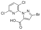 CAS # 652980-08-0, 3-Bromo-1-(3,6-dichloropyridin-2-yl)-1H-pyrazole-5-carboxylic acid, 5-bromo-2-(3,6-dichloropyridin-2-yl)pyrazole-3-carboxylic acid