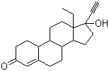 structure of CAS# 6533-00-2, 炔诺孕酮