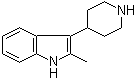 structure of CAS# 65347-61-7, 4-(2-甲基-3-吲哚基)哌啶