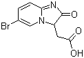 structure of CAS# 653599-23-6, 6-溴-2,3-二氢-2-氧代咪唑并[1,2-a]吡啶-3-乙酸