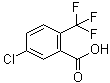 structure of CAS# 654-98-8, 2-三氟甲基-5-氯苯甲酸
