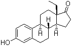CAS # 6544-68-9, 18-Methyl-estrone, 18-Methyl-3-hydroxy-1,3,5(10)-estratrien-17-one