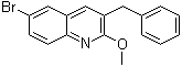 structure of CAS# 654655-69-3, 3-Benzyl-6-bromo-2-methoxyquinoline