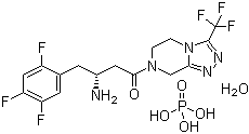 structure of CAS# 654671-77-9, Sitagliptin phosphate monohydrate