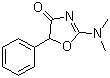 CAS # 655-05-0, Thozalinone, 2-(Dimethylamino)-5-phenyl-2-oxazolin-4-one