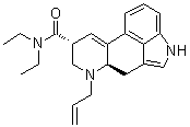 CAS # 65527-61-9, (8beta)-9,10-Didehydro-N,N-diethyl-6-(2-propenyl)-ergoline-8-carboxamide, N-Allylnorlysergic acid N,N-diethylamide
