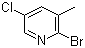 structure of CAS# 65550-77-8, 2-溴-5-氯-3-甲基吡啶