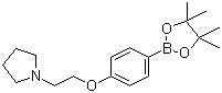 structure of CAS# 656257-46-4, 4-[2-(吡咯烷-1-基)乙氧基]苯硼酸嚬哪醇酯