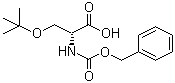 structure of CAS# 65806-90-8, N-(Benzyloxycarbonyl)-O-tert-butyl-D-serine