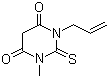 CAS # 65959-54-8, 1-Methyl-3-allyl-2-thiobarbituric acid, Dihydro-1-methyl-3-(2-propen-1-yl)-2-thioxo-4,6(1H,5H)-pyrimidinedione
