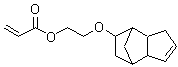 structure of CAS# 65983-31-5, 2-[(3a,4,5,6,7,7a-六氢-4,7-甲桥-1H-茚-6-基)氧基]乙基丙烯酸酯
