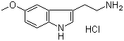 structure of CAS# 66-83-1, 5-Methoxytryptamine hydrochloride