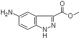 structure of CAS# 660411-95-0, 5-氨基-1H-吲唑-3-甲酸甲酯