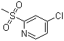 structure of CAS# 66154-70-9, 4-Chloro-2-(methylsulfonyl)pyridine