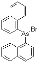 CAS # 6625-33-8, Di-1-naphthalenylarsinous bromide, NSC 16921