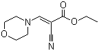structure of CAS# 6630-64-4, Ethyl 2-cyano-3-morpholin-4-ylprop-2-enoate