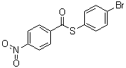 CAS # 6631-85-2, S-(4-Bromophenyl) 4-nitrothiobenzoate, NSC 57939