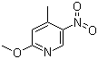structure of CAS# 6635-90-1, 2-Methoxy-4-methyl-5-nitropyridine
