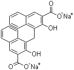 structure of CAS# 6640-22-8, 帕莫酸二钠盐
