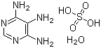 CAS # 6640-23-9, 4,5,6-Pyrimidinetriamine sulfate hydrate, 4,5,6-Pyrimidinetriamine sulfate monohydrate