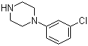 structure of CAS# 6640-24-0, 1-(3-氯苯基)哌嗪
