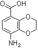 structure of CAS# 66411-22-1, 8-氨基-1,4-苯并二恶烷-5-羧酸