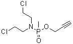 CAS # 6651-09-8, N,N-Bis(2-chloroethyl)-P-methylphosphonamidic acid 2-propyn-1-yl ester