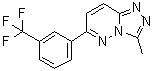 structure of CAS# 66548-69-4, 3-Methyl-6-[3-(trifluoromethyl)phenyl]-1,2,4-triazolo[4,3-b]pyridazine