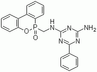 CAS 登录号：66560-05-2, N-[(10-氧代-9,10-二氢-9-氧杂-10-磷杂菲-10-基)甲基]-6-苯基-1,3,5-三嗪-2,4-二胺