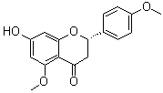 7-Hydroxy-5,4'-dimethoxyflavanone molecular structure (CAS 66568-97-6)