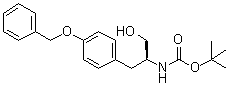 structure of CAS# 66605-58-1, [(1S)-1-(Hydroxymethyl)-2-[4-(phenylmethoxy)phenyl]ethyl]carbamic acid 1,1-dimethylethyl ester