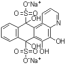 CAS # 66675-89-6, Alizarine Blue S, C.I. 67415, C.I. Mordant Blue 27, Mordant Blue 27, 7,12-Dihydro-5,6,7,12-tetrahydroxynaphtho[2,3-f]quinoline-7,12-disulfonic acid sodium salt (1:2)