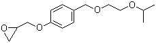 structure of CAS# 66722-57-4, [[4-[[2-(1-Methylethoxy)ethoxy]methyl]phenoxy]methyl]oxirane
