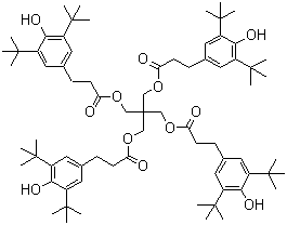 structure of CAS# 6683-19-8, 四(3,5-二叔丁基-4-羟基)苯丙酸季戊四醇酯