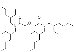 CAS # 669087-46-1, 2,2'-oxybis(N,N-bis(2-ethylhexyl)acetamide), 2-[2-[bis(2-ethylhexyl)amino]-2-oxoethoxy]-N,N-bis(2-ethylhexyl)acetamide
