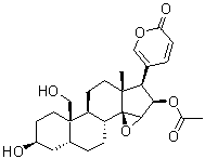 CAS # 6691-83-4, Cinobufaginol, (3beta,5beta,15beta,16beta)-16-(Acetyloxy)-14,15-epoxy-3,19-dihydroxybufa-20,22-dienolide